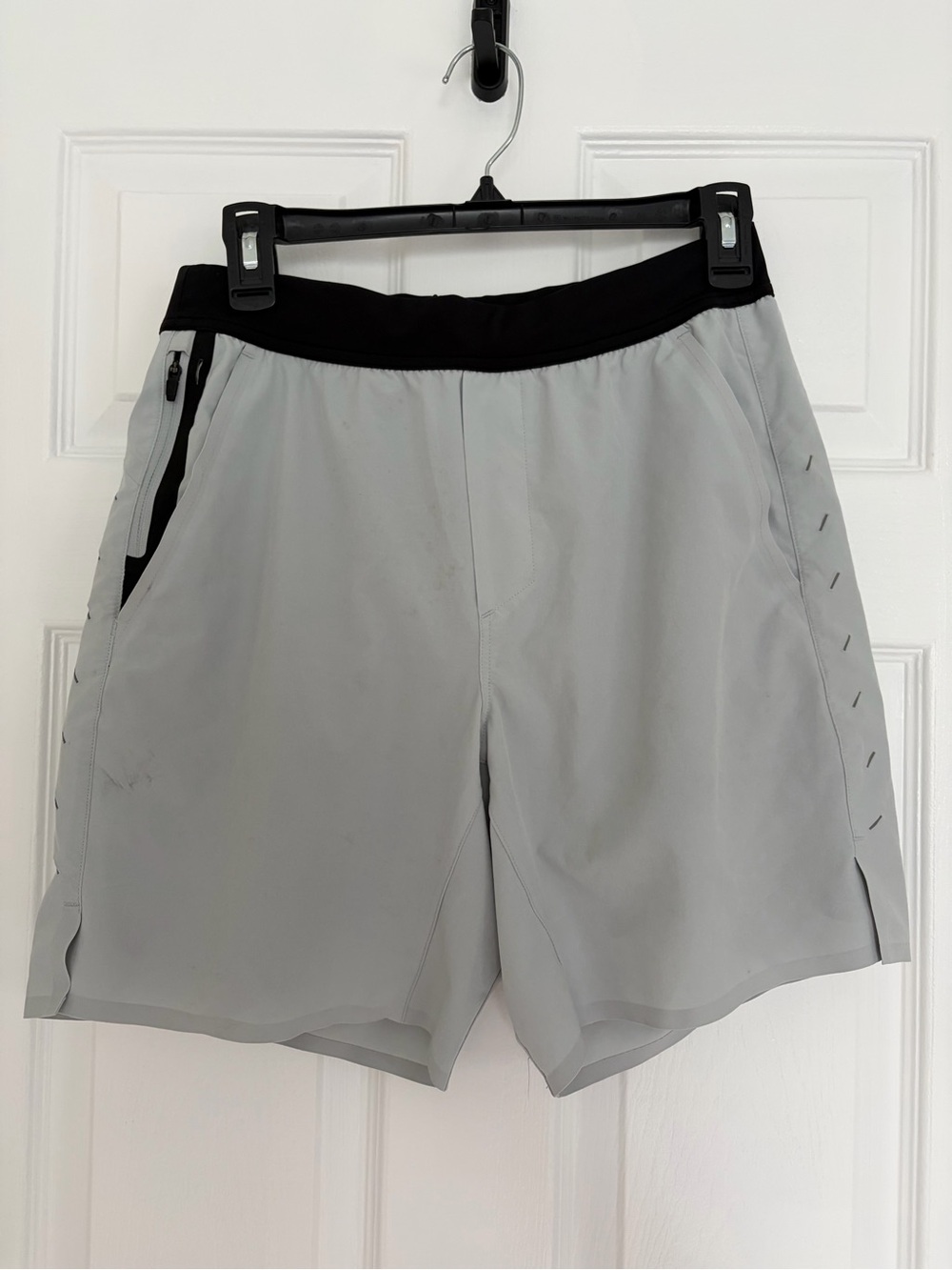 Ten Thousand Men's Athletic Shorts - Light Gray with Black Waistband